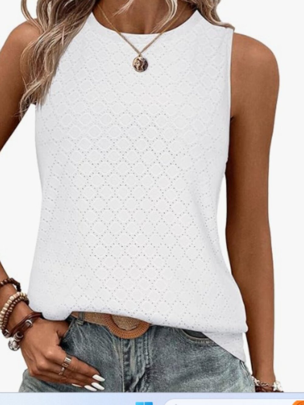 Zeagoo White tank top